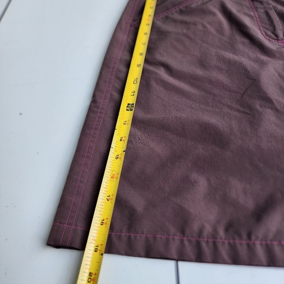 Cutter & Buck Annika Skort Women's Golf Pickleball Tennis Side Zip Brown Pink 14 - Picture 3 of 9